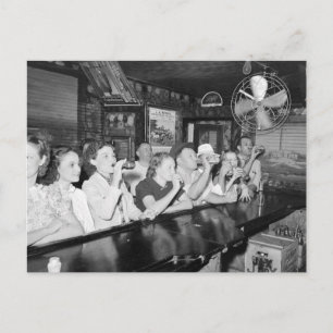 Drink bij een Louisiana Bar, 1938 Briefkaart