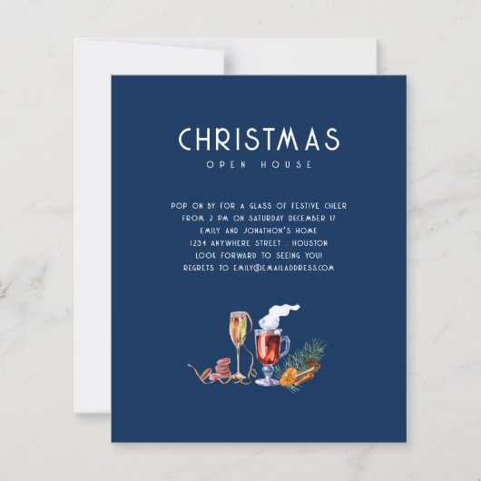 Drink blauw kerstfeest (Voorkant)