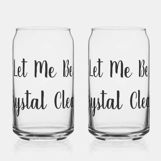 Drink blikjes blikvorm glas (Links)