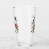 Drink bloemen en vogeltjes glas (Links)