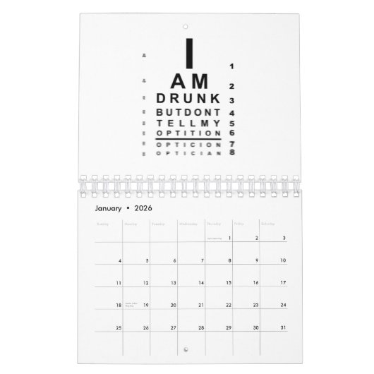 Drink blurry kalender (Jan 2026)