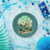 Drink borden op aangepast vispapier papieren bordje (Feest)