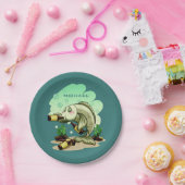 Drink borden op aangepast vispapier papieren bordje (Feest)