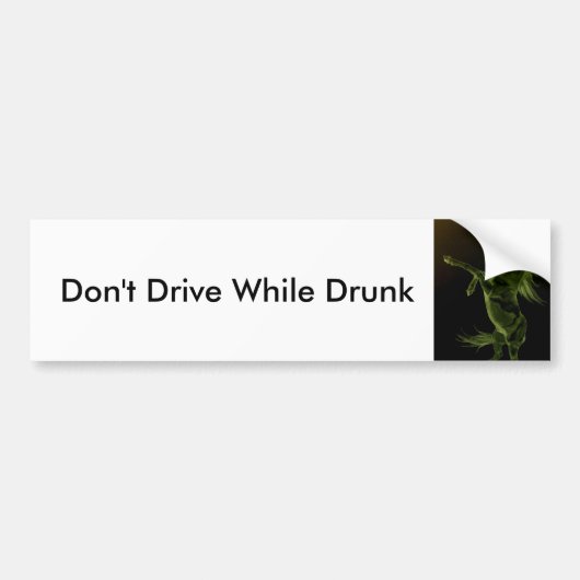 Drink Bumpersticker voor het fokken van paarden in (Voorkant)