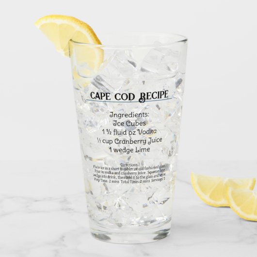 Drink Cape Cod Recipe Glas (Voorkant ijs)