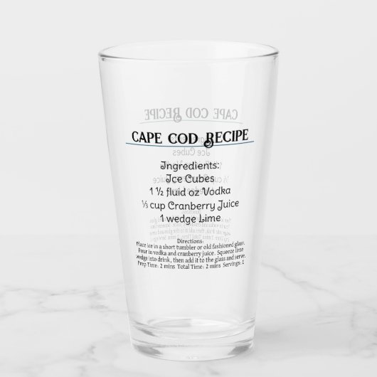 Drink Cape Cod Recipe Glas (Voorkant)