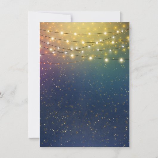 Drink champagne dansen onder de sterren bruiloft kaart (Achterkant)