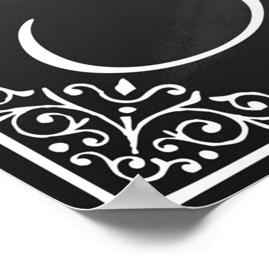 Drink champagne en dans onder de sterren poster (Hoek)