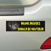 Drink chauffeurs moeten worden geneutraliseerd doo bumpersticker (Op auto)
