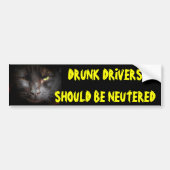 Drink chauffeurs moeten worden geneutraliseerd doo bumpersticker (Voorkant)