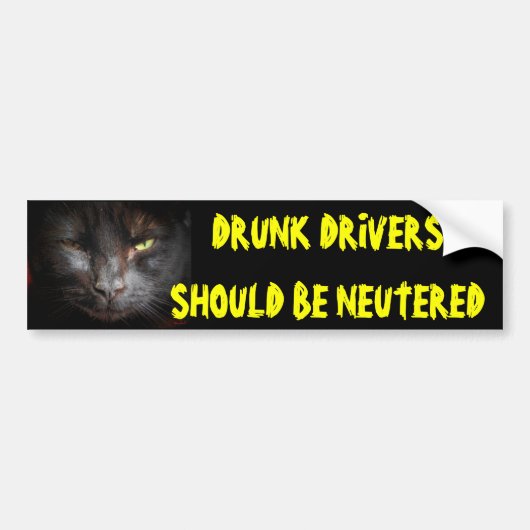 Drink chauffeurs moeten worden geneutraliseerd doo bumpersticker (Voorkant)