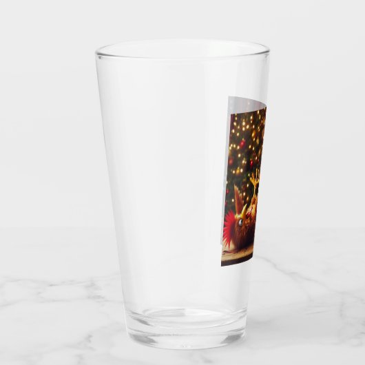 Drink Chicken Holiday Glass Glas (Rechts)