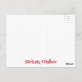 Drink Cider Briefkaart (Achterkant)
