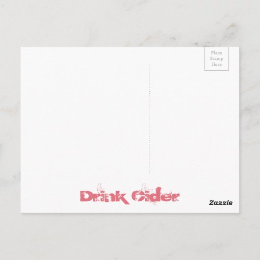 Drink Cider Briefkaart (Achterkant)