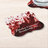 Drink Coasters Bloed Splatter Vampier Gothic Horro Kartonnen Onderzetters (Gekanteld)