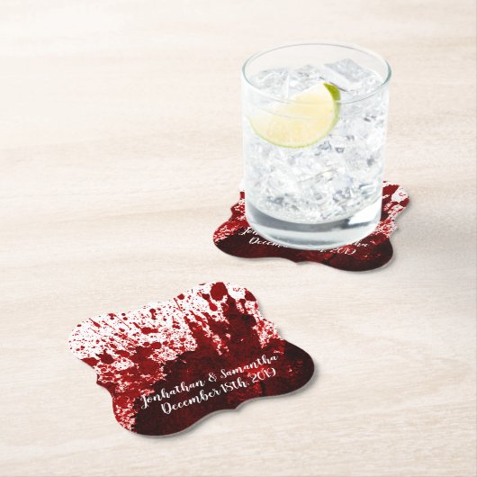 Drink Coasters Bloed Splatter Vampier Gothic Horro Kartonnen Onderzetters (Insitu)