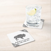 Drink Coasters Boho Buffalo Tribal Patroon Bohemen Kartonnen Onderzetters (Insitu)