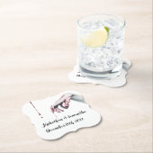 Drink Coasters Geometrische zombie bloed druppel v Kartonnen Onderzetters (Insitu)