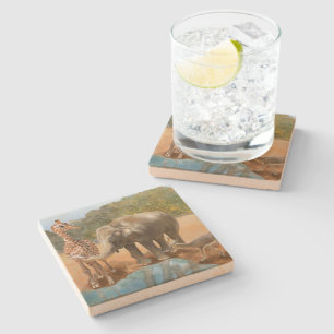 Drink Coasters - Kunst van Debbie Davidsohn - Cade Stenen Onderzetter