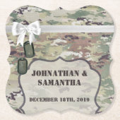 Drink Coasters Leger OCP Camo Uniform Camoflauge Kartonnen Onderzetters (Voorkant)