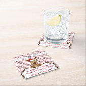 Drink Coasters Rendier Kerstmis XMAS Polka Dot P Kartonnen Onderzetters (Insitu)