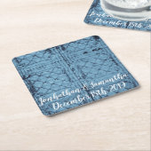Drink Coasters Rustieke Tin Panel Plafond Country Kartonnen Onderzetters (Schuin)