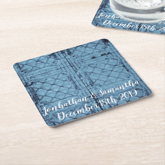 Drink Coasters Rustieke Tin Panel Plafond Country Kartonnen Onderzetters (Schuin)