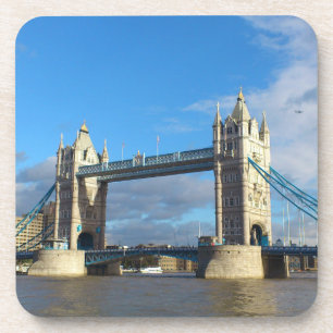 Drink Coasters set van zes. Tower Bridge Londen. Drankjes Onderzetter