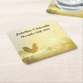 Drink Coasters Sunny Morning Boerderij Landelijk R Kartonnen Onderzetters (Schuin)