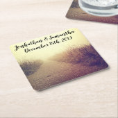 Drink Coasters Sunrise Pathway Walkway Path Side W Kartonnen Onderzetters (Schuin)