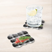 Drink Coasters XMAS Truck Buffalo met kerstmis Kartonnen Onderzetters (Insitu)
