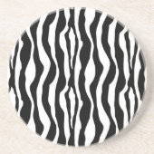 Drink Coasters Zebra Print Zandsteen Onderzetter (Voorkant)