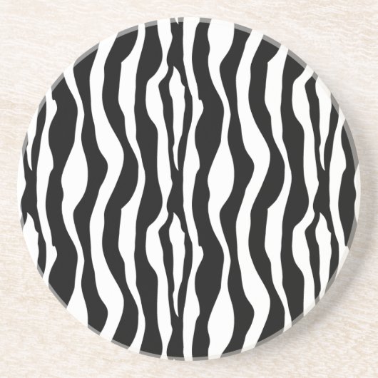 Drink Coasters Zebra Print Zandsteen Onderzetter (Voorkant)