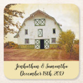 Drink Coasters Zonsondergang Schuur Land Rustiek G Kartonnen Onderzetters (Voorkant)