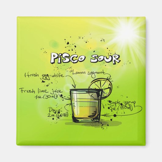 Drink Cocktailrecept Magneet (Voorkant)