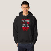 Drink Coffee and Pet My German Boxer Dog Humor Hoodie (Voorkant volledig)