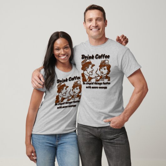 Drink Coffee Baseball T-shirt (Unisex)