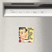 Drink Coffee Doe domme dingen snellere vierkante m Magneet (Insitu (Vaatwasser))