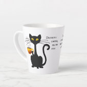 Drink Coffee Feline Fine - 12 oz. Latte Mok (Linkerhoek)