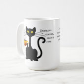 Drink Coffee Feline Fine - 15 oz. Mok (Voorkant links)