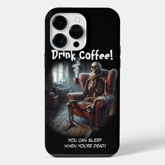 Drink Coffee iPhone Hoesje (Achterkant)