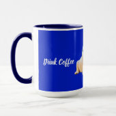 Drink Coffee Play Ball Poodle Mok (Links)