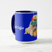 Drink Coffee Play Ball Poodle Mok (Voorkant links)