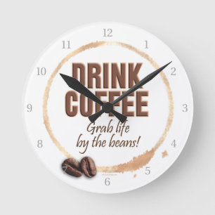 Drink Coffee Ronde Klok