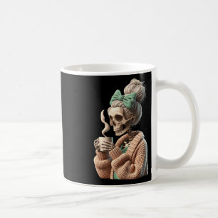 Drink Coffee Skull Skeleton Voor Vrouwen Gift Coff Koffiemok