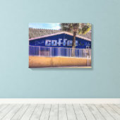 Drink COFFEE slaap later Canvas Afdruk (Insitu (Houten vloer))