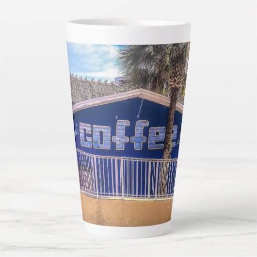 Drink COFFEE slaap later Latte Mok (Voorkant)