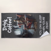 Drink Coffee Strandlaken (Voorkant)