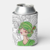 Drink Cooler Green Flapper Meisje (Blikje Voorkant)
