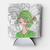 Drink Cooler Green Flapper Meisje (Voorkant)